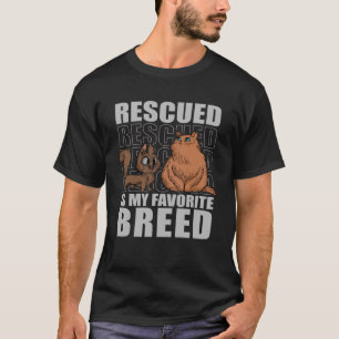 Camiseta Resgatado É Meu Abrigo De Animais De Criação Favor