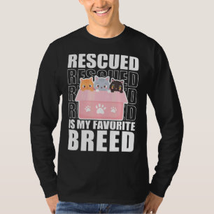 Camiseta Resgatado É Meu Abrigo De Animais De Criação Favor