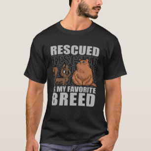 Camiseta Resgatado É Meu Abrigo De Animais De Criação Favor