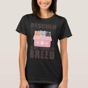 Camiseta Resgatado É Meu Abrigo De Animais De Criação Favor
