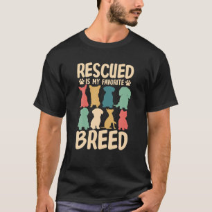 Camiseta Resgatado É Meu Cão Engraçado De Criança Favor