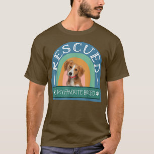 Camiseta Resgatado É Meu Pet De Cão Adotado Pela Raça Favor