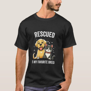 Camiseta RESGATADO É MINHA RAÇA FAVORITA Resgate de Animais