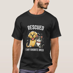 Camiseta RESGATADO É MINHA RAÇA FAVORITA Resgate de Animais