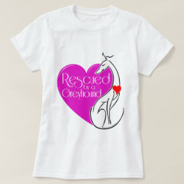 Camiseta Resgatado por um Cão Greyhound Ilustrado
