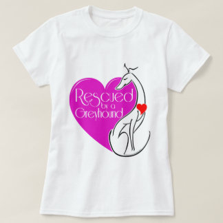 Camiseta Resgatado por um Cão Greyhound Ilustrado