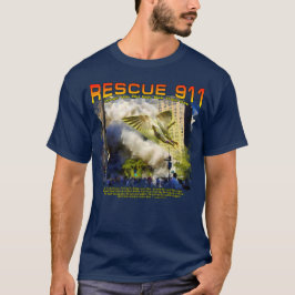 Camiseta "Resgate 911" de aquarela composta 