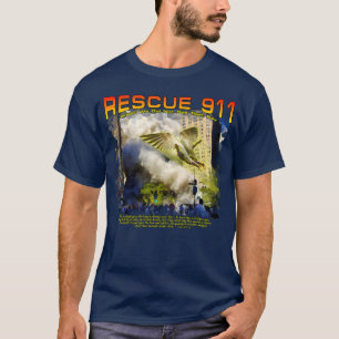 Camiseta "Resgate 911" de aquarela composta