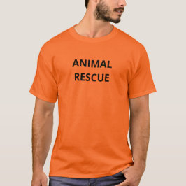 Camiseta Resgate Animal Cor Laranja