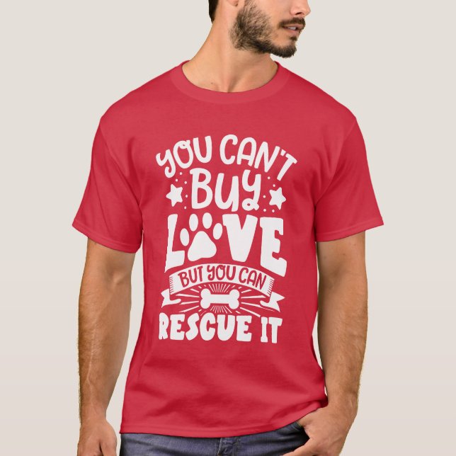 Camiseta Resgate animal DIREITOS DOS ANIMAIS RESGATE Adoção (Frente)