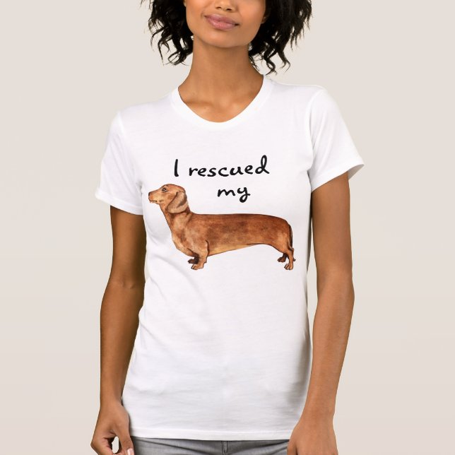 Camiseta Resgate Dachshund (Frente)