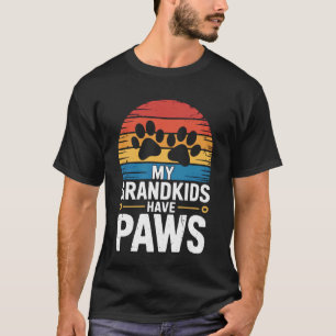 Camiseta Resgate de Animais Avô Meus Netos Têm Patas D