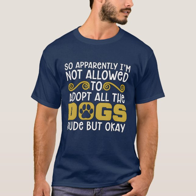 Camiseta Resgate de Animais Então, Aparentemente, Cuidador  (Frente)