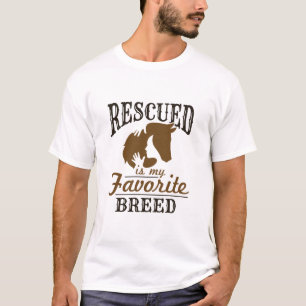 Camiseta Resgate De Cavalo É Minha Raça Favorita