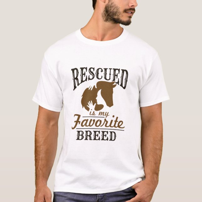 Camiseta Resgate De Cavalo É Minha Raça Favorita (Frente)