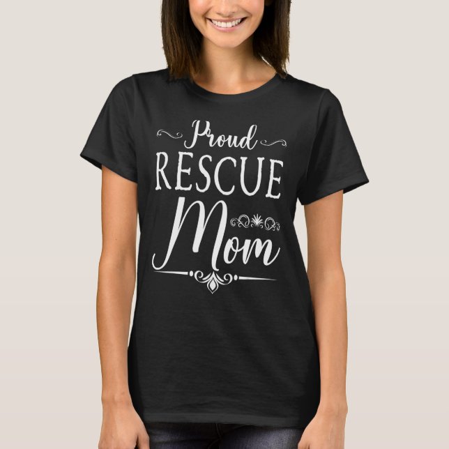 Camiseta Resgate Mãe Abrigo de Animais Cachorro Gato (Frente)