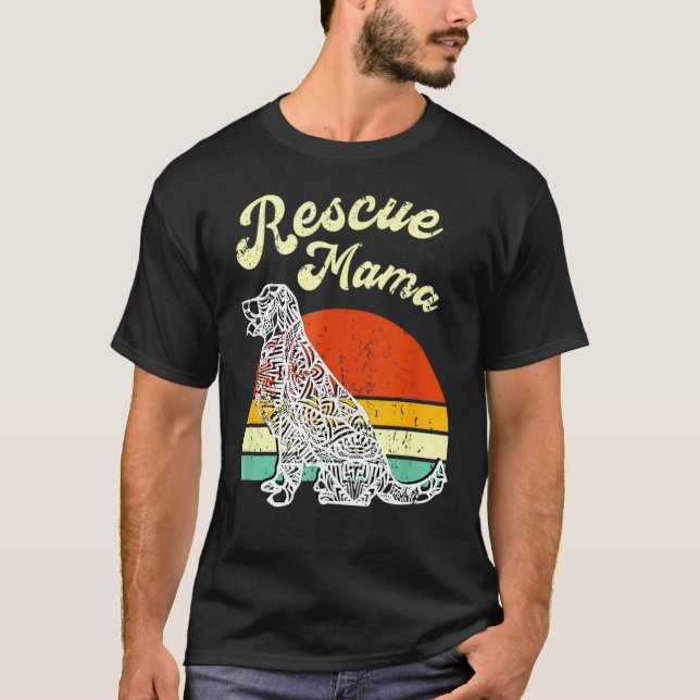 Camiseta Resgate Mama Paw Imprime Um Cachorro Orgulhoso Pet (Frente)