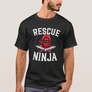 Camiseta Resgate Ninja Mercenário Shuriken Kunai Shinobi Nu
