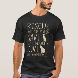 Camiseta Resgate Salve Amor Cachorro Gato Animal Fofo Resga