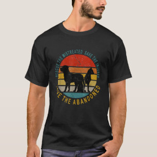 Camiseta Resgate Salve Amor Resgate de Animais Design Vinta