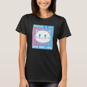 Camiseta Resgate Um Gato Salvar Nove Vidas O Kit De Proprie