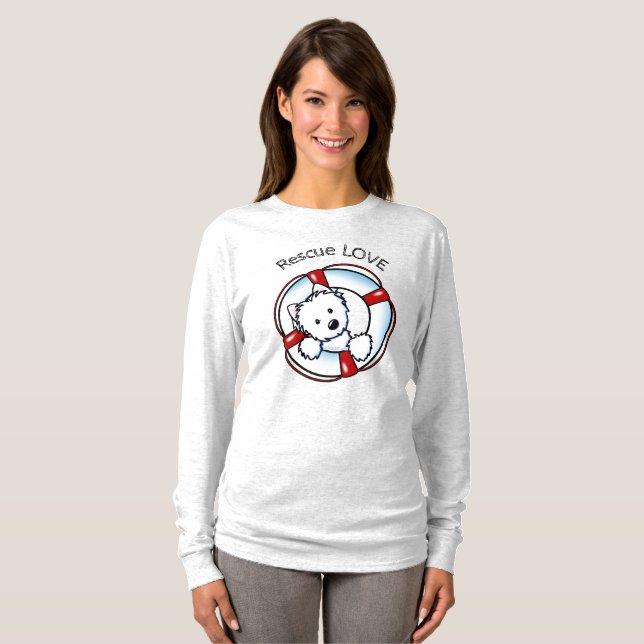 Camiseta Resgate Westie KiniArt (Frente Completa)