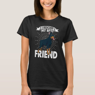 Camiseta Resgatei Minha Melhor Amiga Adoção De Cachorro Sal