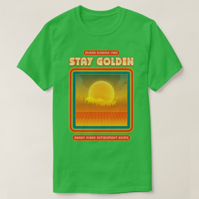 Camiseta Residência de Ouro Shady Pines para Retirada 1985 (Frente do Design)
