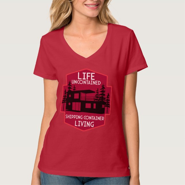 Camiseta Residência do Contentor de Entrega (Frente)