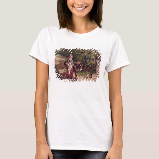 Camiseta Residência do mercado (petróleo na canvas) (Frente)
