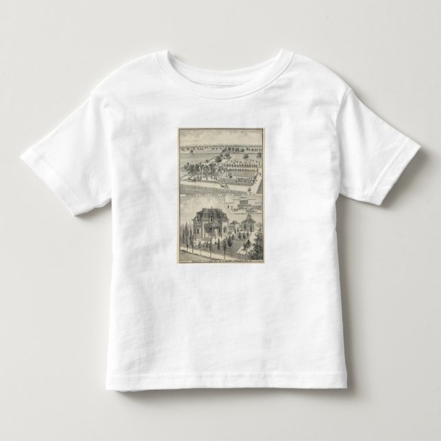 Camiseta Residências da floresta, fazendas (Frente)