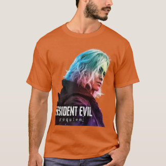 Camiseta Resident Evil Requiem Design de jogo menino