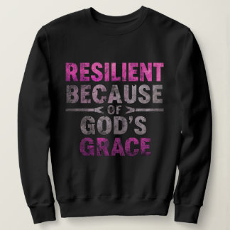 Camiseta Resiliente por causa da graça de Deus