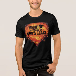 Camiseta Resiliente por causa dos Super Poderes de Deus