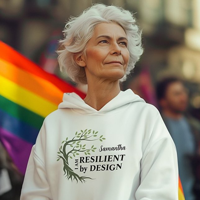 Camiseta RESILIENTE POR DESIGN Moderno de Uplifing Personal (Criador carregado)