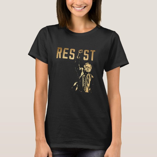 Camiseta RESIST Bernie Sanders Freedom US National Service  (Frente)
