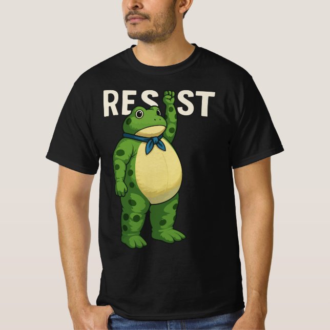 Camiseta Resist Frog Portland Frog Protest for Men Women T- (Frente)