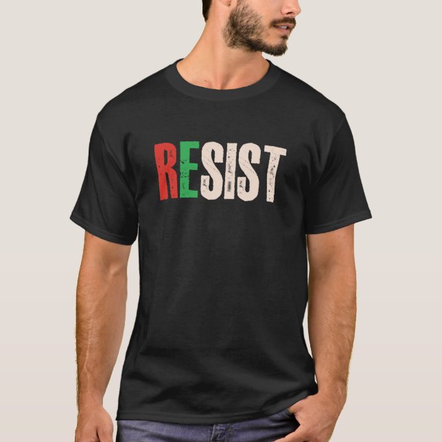Camiseta Resist - Gaza/Palestine Free (Frente)