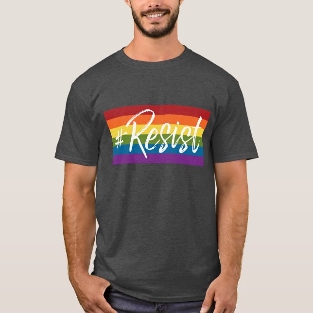 Camiseta #Resist - Love Trumps Ódio - Anti Donald Trump (Frente)