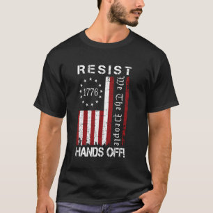 Camiseta Resist Mãos Fora Protesto Nós Povo Bandeira Salvar