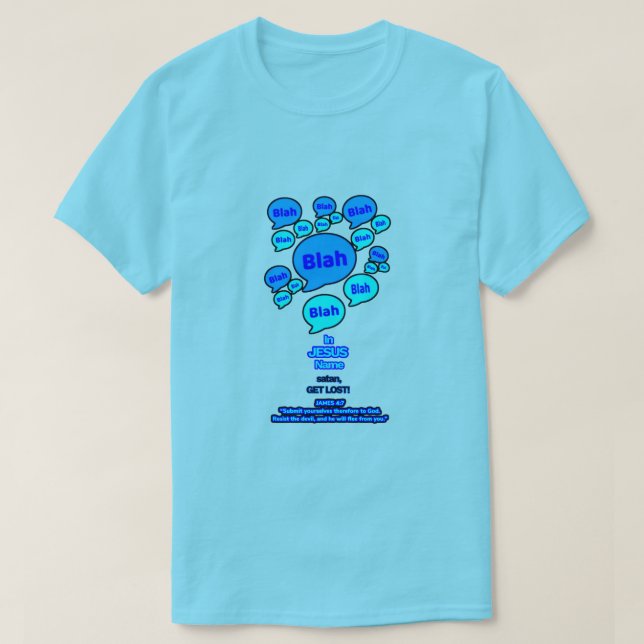 Camiseta Resist the devil - Blue Logo - (Frente do Design)