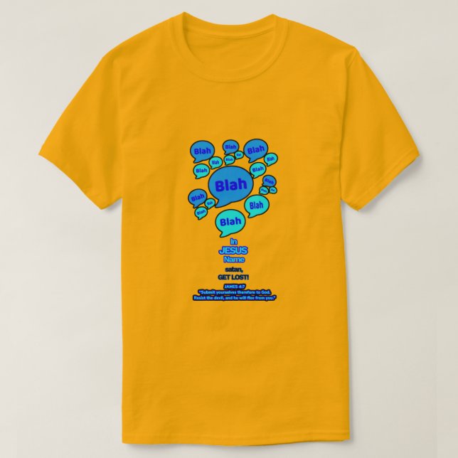 Camiseta Resist the devil - Blue Logo - (Frente do Design)