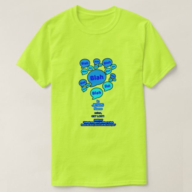 Camiseta Resist the devil - Blue Logo - (Frente do Design)