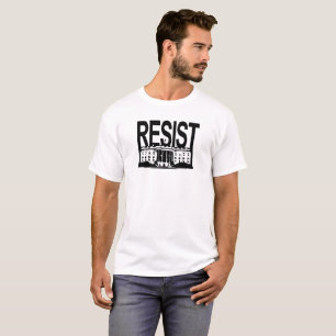 Camiseta Resista a casa branca
