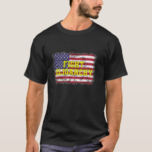 Camiseta Resista à Ditadura Lute Contra Oligarquia EUA Polí