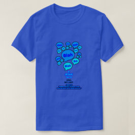 Camiseta Resista ao diabo - Logotipo Azul -
