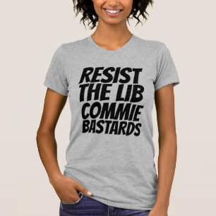 CAMISETA RESISTA AOS CRISTALHOS-CAMISAS LIBERAIS COMUNISTAS