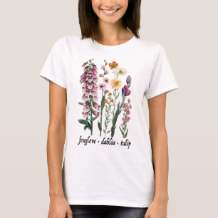 Camiseta Resista Floral Sutil de Protesto Vintage Dedaleira