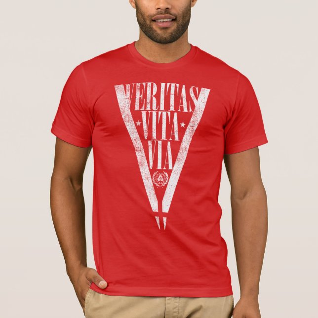 CAMISETA RESISTA %PIPE% ATRAVÉS DE VITA DE VERITAS (Frente)