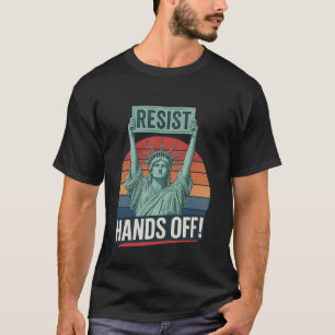 Camiseta Resista Resistência Estátua da Liberdade Mãos à Pa